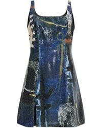 Munthe - Sequin Abstract-Print Mini Dress - Lyst