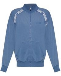 Moschino - Logo-Tape Zip-Up Sweater - Lyst