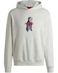HUGO - Dartchon Hoodie - Lyst