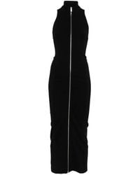 Erika Cavallini Semi Couture - Zip-Fastening Maxi Dress - Lyst