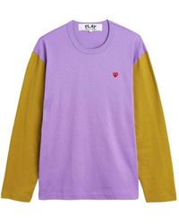 Comme des Garçons - Play Heart-Patch Long-Sleeves T-Shirt - Lyst