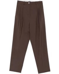 Alysi - Pleated-Front Tailored Trousers - Lyst