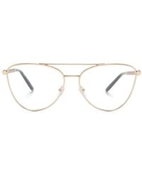 Versace - Greca Cat-Eye Frame Glasses - Lyst