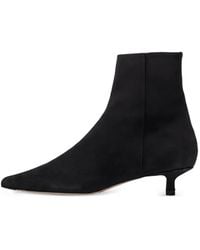 Aeyde - Sofie Pointed-Toe Suede Ankle Boots - Lyst