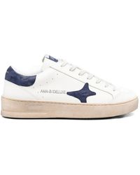 AMA BRAND - Motif-Detail Sneakers - Lyst