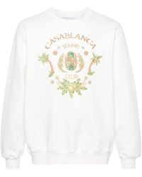 Casablancabrand - Joyaux D'afrique Tennis Club Cotton Sweatshirt - Lyst