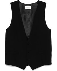 Saint Laurent - Silk Crepe Waistcoat - Lyst