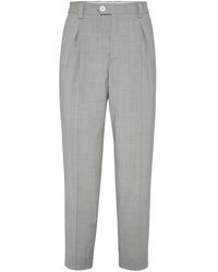 Brunello Cucinelli - Wollen Broek - Lyst