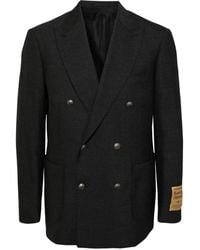 MAN ON THE BOON. - Double-Breasted Wool-Blend Notched Lapel Blazer - Lyst