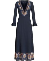 Etro - Paisley-print Silk Maxi Dress - Lyst
