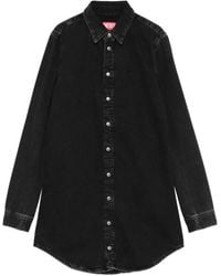 DIESEL - Denim Long Sleeve Dress - Lyst