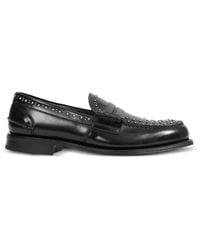 Church's - Pembrey Met Stud-Embellished Loafers - Lyst