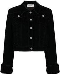 Alberta Ferretti - Cotton-Blend Cropped Jacket - Lyst