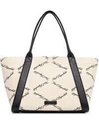 KARL LAGERFELD - K/Ville Logo-Print Tote Bag - Lyst