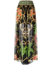 CAMILLA - Graphic-Print Sheer Trousers - Lyst