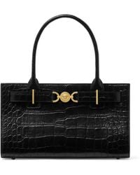 Versace - Bolso shopper Medusa 95 con efecto de piel de cocodrilo - Lyst