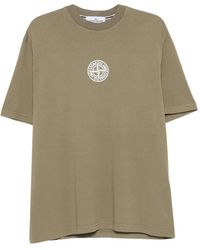 Stone Island - T-Shirt À Logo Imprimé - Lyst