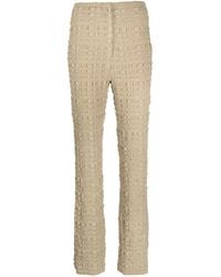 Nanushka - Juna Seersucker Slim-Fit Trousers - Lyst