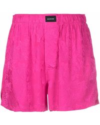Balenciaga - Logo-Patch High-Waisted Shorts - Lyst