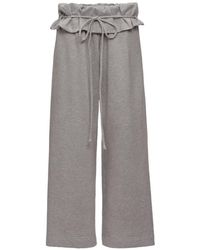 Magda Butrym - Ruffled Drawstring-Waist Track Pants - Lyst