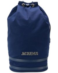 Jacquemus Large Drawstring Backpack - Blue