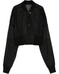 Rick Owens - Chaqueta bomber Flight semitranslúcida - Lyst