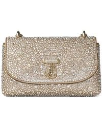 Jimmy Choo - Small Curve Crystal-Embellished Crossbody Bag - Lyst