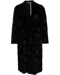Thom Browne - Broderie-anglaise Single-breasted Coat - Lyst