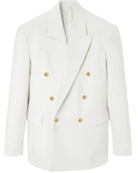 Versace - Double-Breasted Button-Up Jacket - Lyst