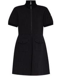 Moncler - Pikee-Kleid in A-Linie - Lyst