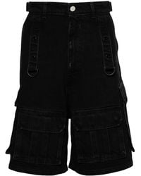Vetements - Jeans-Cargo-Shorts mit hohem Bund - Lyst