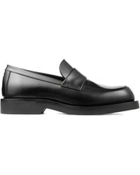 Jimmy Choo - Buff Leather Loafers - Lyst