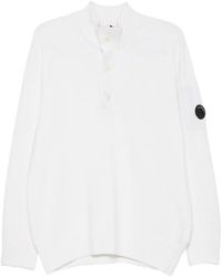 C.P. Company - Button-Up Lens-Detail Sweater - Lyst