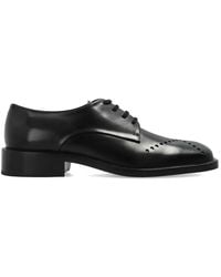 Jil Sander - Perforated Leather Derby Shoes - Lyst