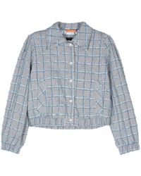 BOSS - チェック ツイードジャケット - Lyst
