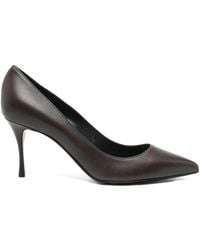 Sergio Rossi - Pointed-Toe Leather Pumps - Lyst