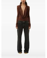 GAUGE81 - Draped V-Neck Bodysuit - Lyst