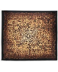 Givenchy - Fular De Seda Con Estampado De Leopardo - Lyst