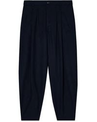 Giorgio Armani - Pleated Tapered Trousers - Lyst