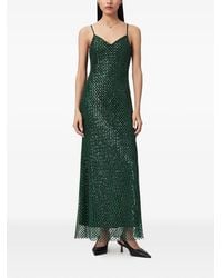 AllSaints - Chantelle Spaghetti-Strap Maxi Dress - Lyst