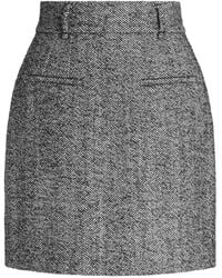 Dolce & Gabbana - Wool Mini Skirt - Lyst