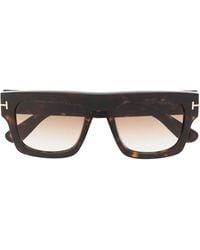 Tom Ford - Fausto Oversize-Frame Sunglasses - Lyst