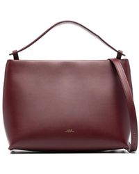 A.P.C. - Ashley Leather Tote Bag - Lyst
