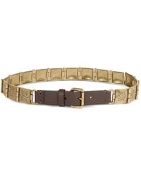Etro - Belt Maglie Metallo 2,5 Cm - Lyst