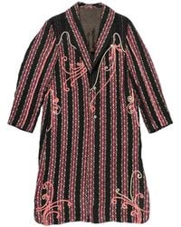Commun's - Striped Coat - Lyst