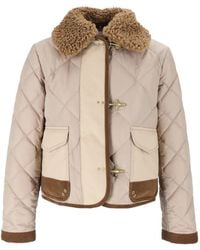Fay - Chaqueta 3-Ganci Con Cuello De Pelo Artificial - Lyst