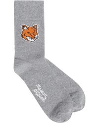 Maison Kitsuné - Maison Kitsuné Fox Head Socks - Lyst