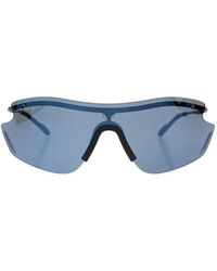 EA7 - Verspiegelte Sonnenbrille Mit Shield-Gestell - Lyst