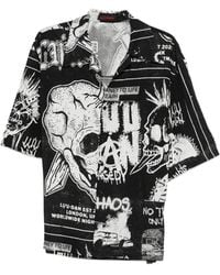 LỰU ĐẠN - Chemise À Imprimé Tête De Mort - Lyst