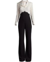 Tadashi Shoji - Lace-Panel Jumpsuit - Lyst